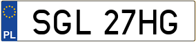 Trailer License Plate